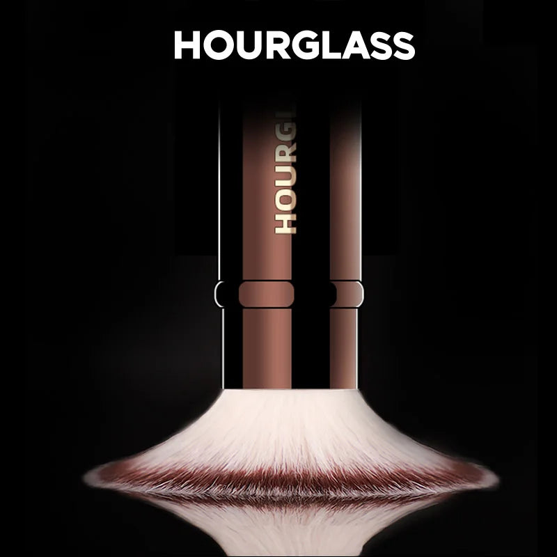 Hourglass-brochas de maquillaje en polvo, base correctora, colorete, bronceador, sombra de ojos, delineador de ojos, brocha para esculpir