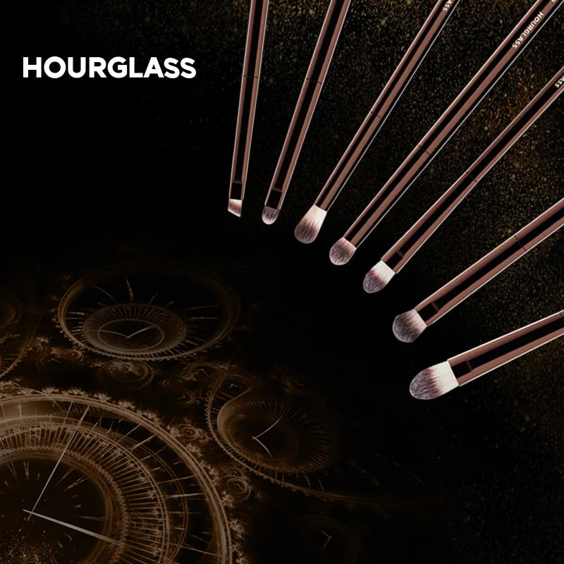 Hourglass-brochas de maquillaje en polvo, base correctora, colorete, bronceador, sombra de ojos, delineador de ojos, brocha para esculpir