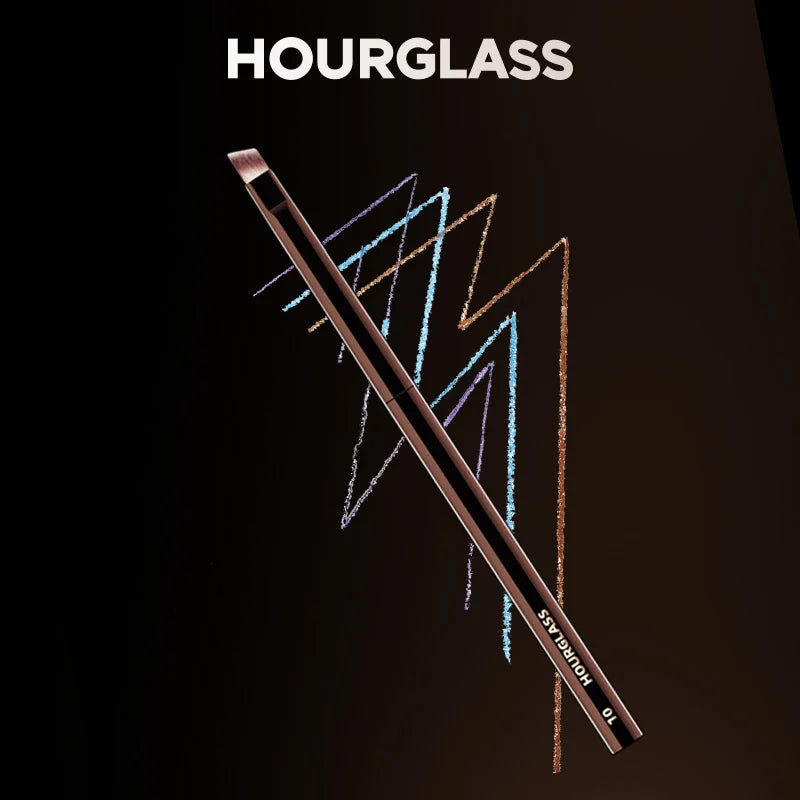 Hourglass-brochas de maquillaje en polvo, base correctora, colorete, bronceador, sombra de ojos, delineador de ojos, brocha para esculpir