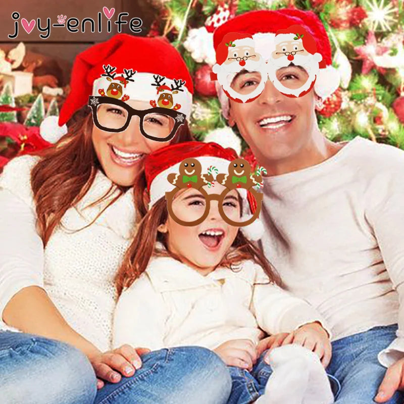 Gafas de Navidad de 9 piezas para decoración del hogar