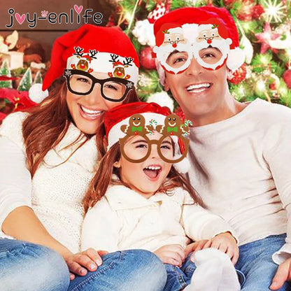 Gafas de Navidad de 9 piezas para decoración del hogar