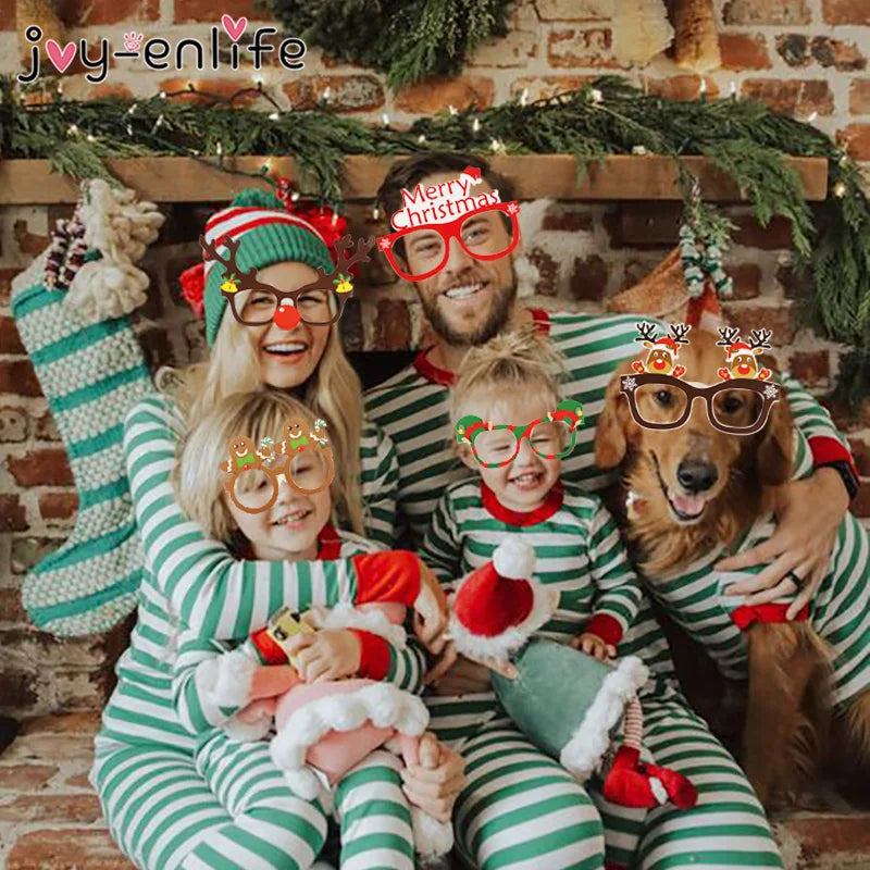 Gafas de Navidad de 9 piezas para decoración del hogar