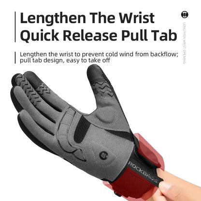 Guantes de ciclismo para hombre y mujer, guantes de invierno con calefacción eléctrica y USB, recargable, con pantalla táctil