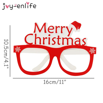Gafas de Navidad de 9 piezas para decoración del hogar