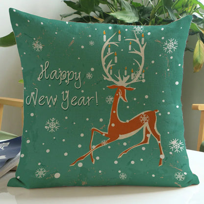 Cojines de suelo decorativos de Navidad.