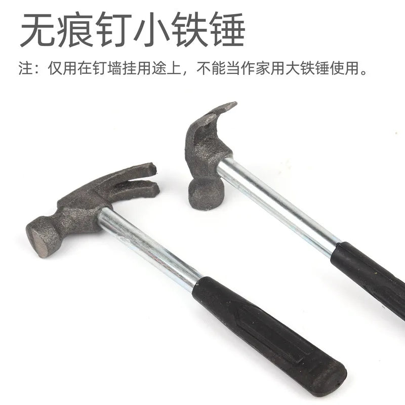 Martillo de garra con mango de tubo de acero, martillo de seguridad para el hogar.
