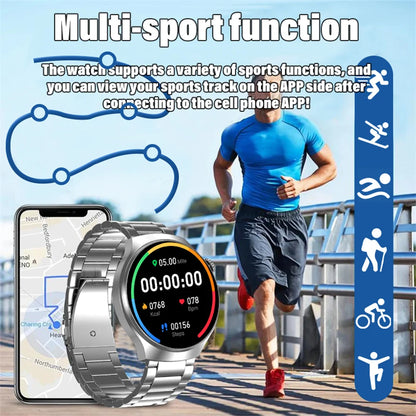 LAXASFIT nuevo 1,52 ''Bluetooth Talk Smartwatch para Android IOS