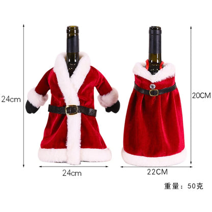Cubierta antipolvo para botella de vino de Navidad