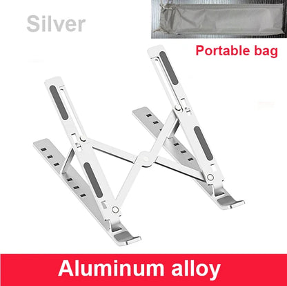 Soporte plegable para ordenador portátil, base de aluminio para tableta, Ipad