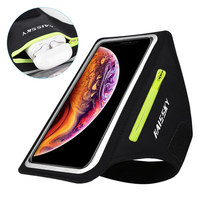 Brazalete deportivo para correr, funda con cremallera para AirPods Pro 3, para iPhone 16, 15, 14, 13, 12 Pro Max, 14 Plus, Samsung S24 Ultra