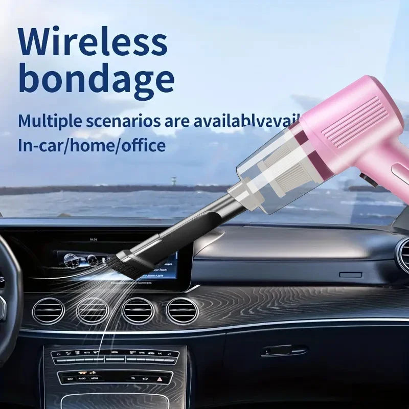 Xiaomi-aspiradora de coche inalámbrica, Mini aparato de limpieza integrado de succión y soplado portátil multifuncional de alta potencia