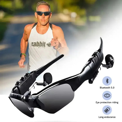 Gafas de sol deportivas para ciclismo, lentes de sol con Bluetooth, estéreo, audífonos inalámbricos