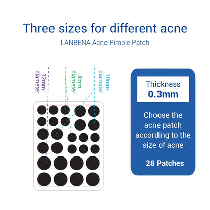 LANBENA-Parche Invisible para acné, mascarilla facial para eliminación de granos, acné