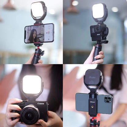 Ulanzi Vijim VL66 Luz de vídeo LED ajustable con soporte de montaje de rotación 360 Luz de relleno portátil recargable DSLR SLR móvil