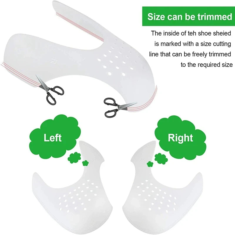 Protector de pliegues para zapatillas de deporte, 4 piezas