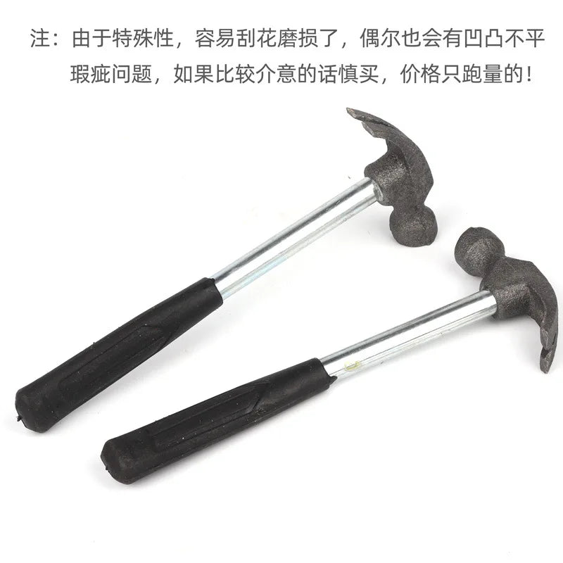 Martillo de garra con mango de tubo de acero, martillo de seguridad para el hogar.