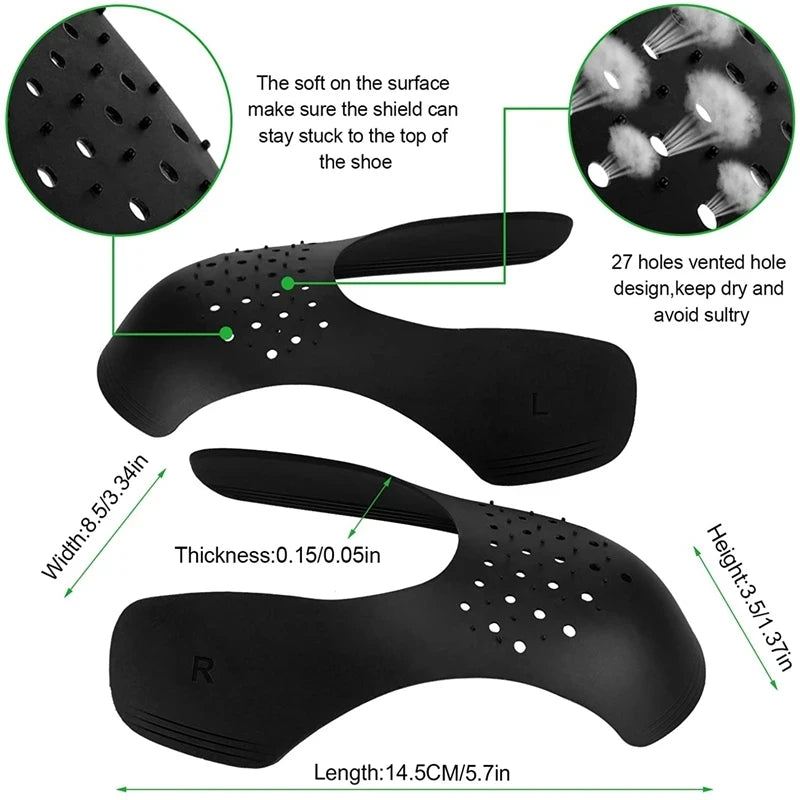 Protector de pliegues para zapatillas de deporte, 4 piezas