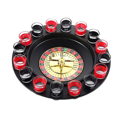 Juego de Ruleta para Beber - Set de 16 Vasos de Shot Divertido para Fiestas