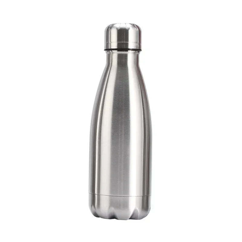 Botella de agua de acero inoxidable, botellas de agua de 500, 750 y 1000ml
