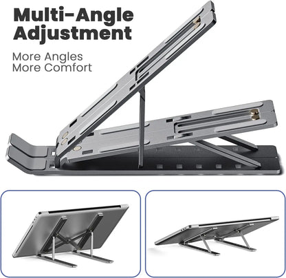 Soporte plegable para ordenador portátil, base de aluminio para tableta, Ipad
