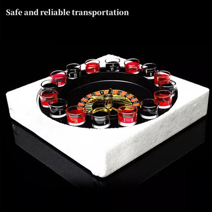 Juego de Ruleta para Beber - Set de 16 Vasos de Shot Divertido para Fiestas