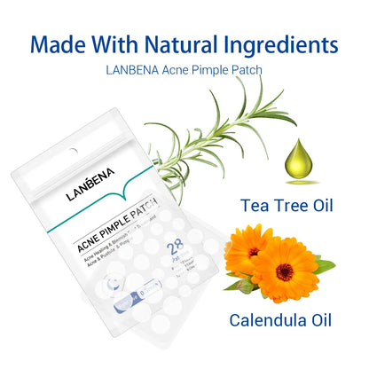 LANBENA-Parche Invisible para acné, mascarilla facial para eliminación de granos, acné
