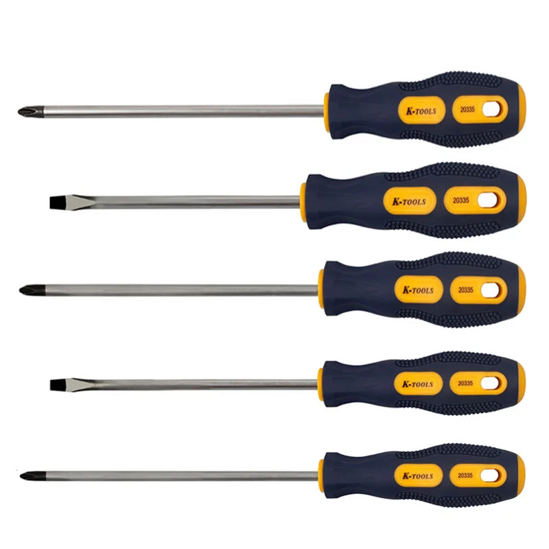 Destornillador Phillips multifuncional, herramienta de 3x150-6x150mm, PH0, PH1, PH2, 3MM, 5MM, 6MM, ranurado.