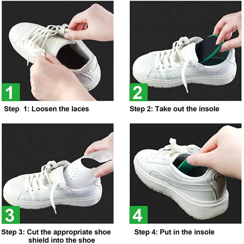 Protector de pliegues para zapatillas de deporte, 4 piezas