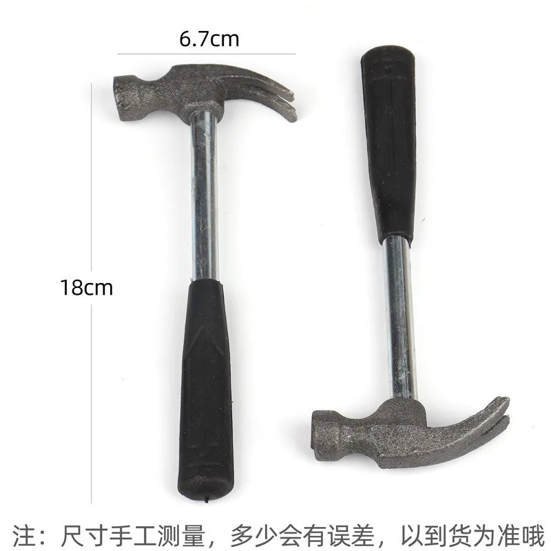 Martillo de garra con mango de tubo de acero, martillo de seguridad para el hogar.