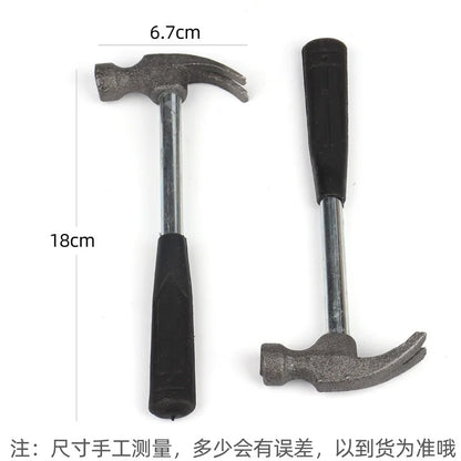 Martillo de garra con mango de tubo de acero, martillo de seguridad para el hogar.