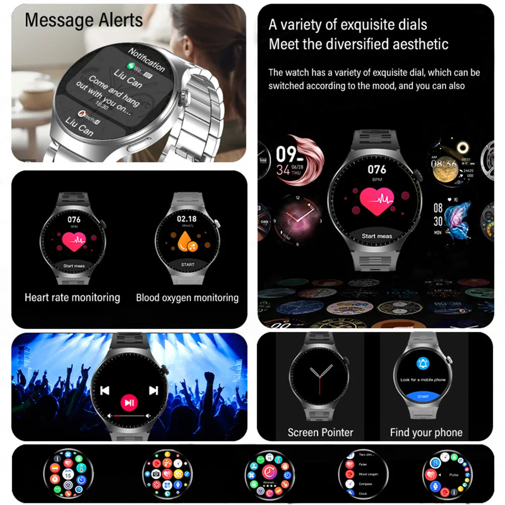 LAXASFIT nuevo 1,52 ''Bluetooth Talk Smartwatch para Android IOS