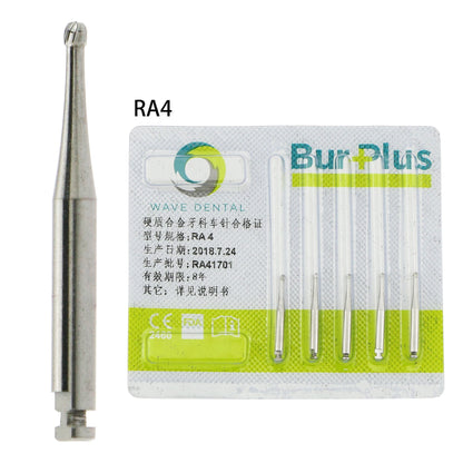 Fresas dentales de carburo de tungsteno, fresas de velocidad lenta, serie RA redonda para odontología