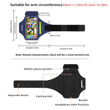 Brazalete deportivo para correr, funda con cremallera para AirPods Pro 3, para iPhone 16, 15, 14, 13, 12 Pro Max, 14 Plus, Samsung S24 Ultra