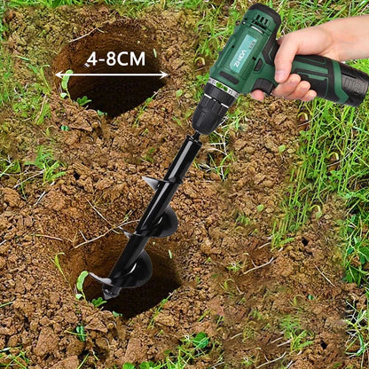 Juego de brocas de Metal, herramientas de jardinería de acero, varilla en espiral, excavación de suelo suelto