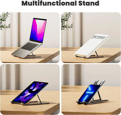 Soporte plegable para ordenador portátil, base de aluminio para tableta, Ipad