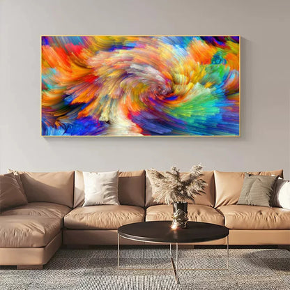 Pintura de arte abstracto, carteles de arte de pared Floral, luz moderna, decoración de lujo para el hogar