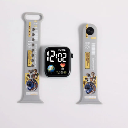 Pokemon Pikachu Dragon Ball Z, relojes deportivos informales Led de silicona