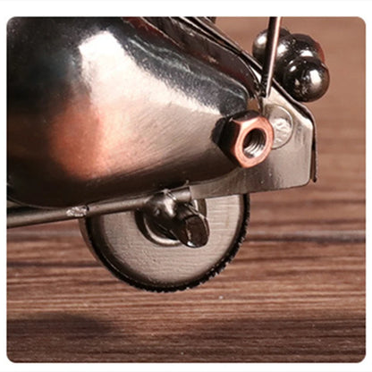 Adornos de modelo de motocicleta de hierro hechos a mano, estatuilla de Motor Retro