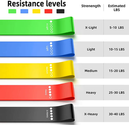 Bandas elásticas para gimnasio, equipo de entrenamiento de Fitness, bandas de resistencia para Yoga.