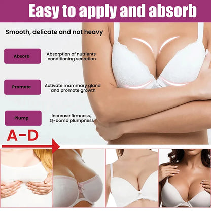 Aceite para agrandar el pecho para mujer, aceites para mejorar la elasticidad, promueve el levantamiento de senos más grandes, masa reafirmante.
