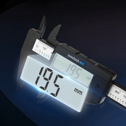 Calibrador Digital de plástico, regla electrónica Vernier, herramienta de medición de calibre Digital, micrómetro