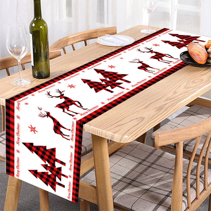 Camino de mesa navideño, decoración navideña para el hogar.